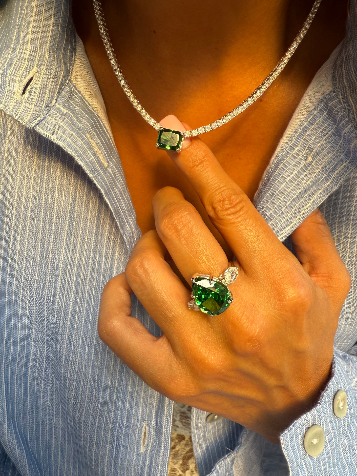 green stone