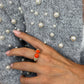 orange stone ring