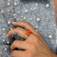 orange stone ring